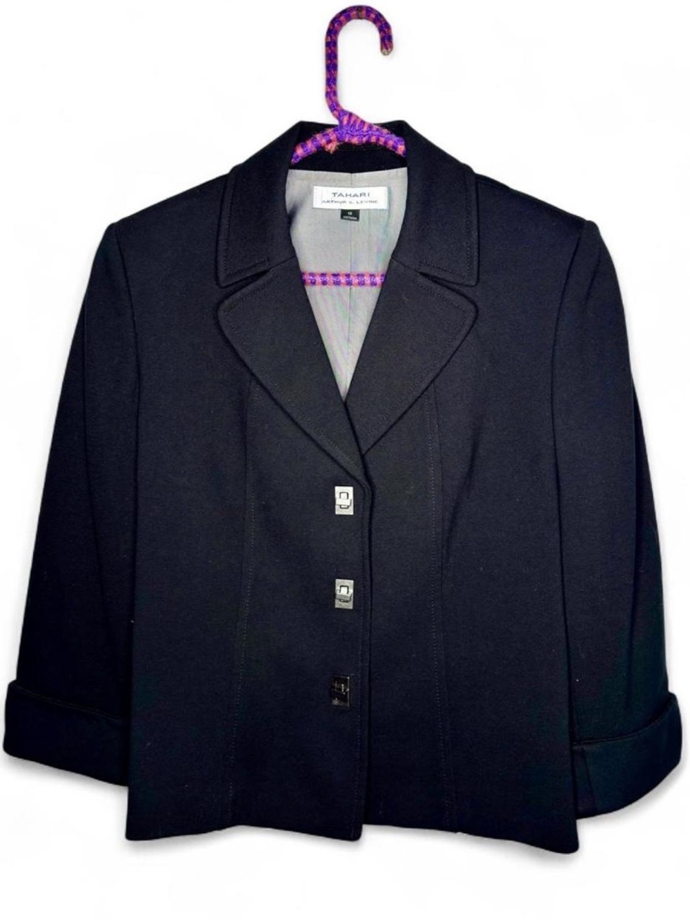 Tahari Arthur S. Levine Black Blazer